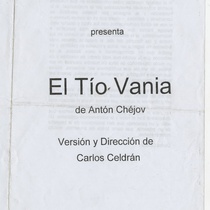 Program for the theatrical production, El tío Vania