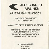 Program for the production, "Festival Federico Moreno Torroba"