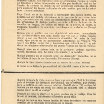 Program for the theatrical production, Shangó de Ima