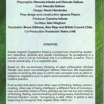 Program for the production, "Estado vegetal"