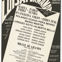 Poster for the production, "Luisa Fernanda"