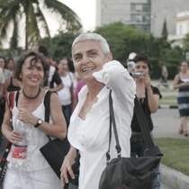 Photograph of the procession, "A la eterna memoria"