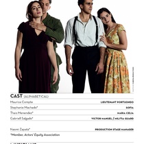 Program for the theatrical production, Two Sisters and a Piano