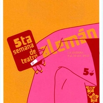 Poster for the theatrical festival, 5ta Semana de Teatro Alemán