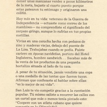 Program for the theatrical production, "El andarín carvajal"