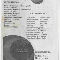 Program for the production, "Las Willis" (Compañía Musical Habana)