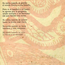 Program for the theatrical production, Los animalitos del bosque