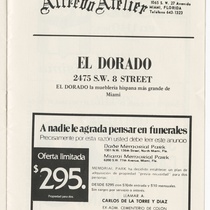 Program for the production, "El sonido de la música"