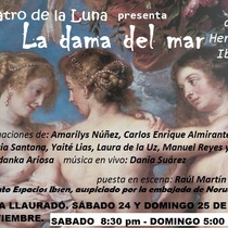 Postcard for the production, "La dama del mar"