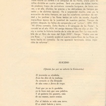 Program for the theatrical production, Doña Rosita la soltera