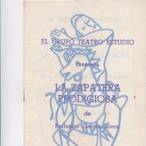 Program for the theatrical production, La zapatera prodigiosa