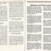 Playbill for the theatrical production, Mundo de Cristal