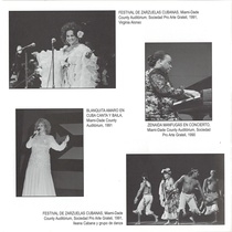 Photographs of the book "Las Mujeres: Hispanic Women in the Performing Arts"