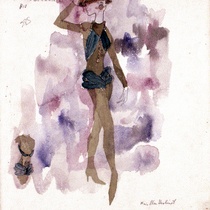 Costume Design Drawings (1-20) for the production, "Oh, la gente"