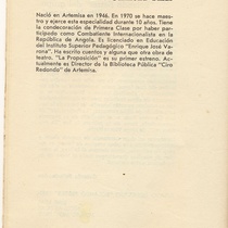 Program for the production, "La proposición"