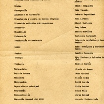 Program for the theatrical production, El burgués gentilhombre