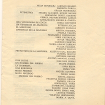 Program for the production, "Luisa Fernanda"