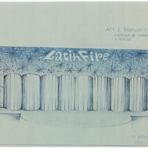 Set design for the production, "Latin Fire"