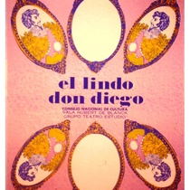 Poster for the theatrical production, El lindo Don Diego