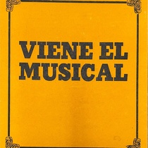 Program for the theatrical production, Viene el musical