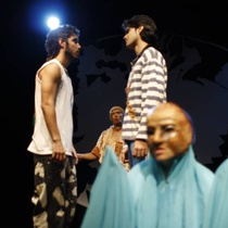 Photographs of the theatrical production, Huevos (41-60)