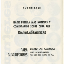 Program for the production, "Mujeres" (Women)