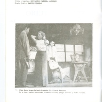 Information leaflet about the history of the "Grupo Teatro Estudio"