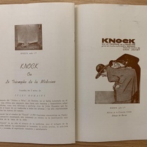 Program for the theatrical production, Le Médecin Malgré Lui and L'Apollon de Marsac