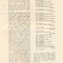 Program for the theatrical production, Doña Rosita la soltera