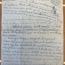 Letter from M. I. Fornés to her brother Cuco