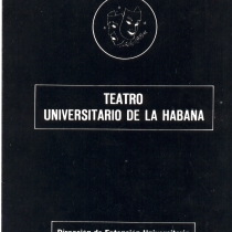 Program for the theatrical production, Las vacas gordas