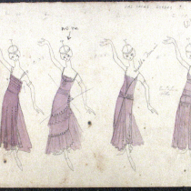 Costume design for the theatrical production, Las vacas gordas