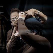 Photographs of the production, "La noche de las tríbadas".