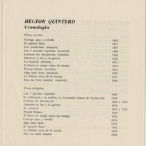 Program for the production, "Decamerón (Teatro Musical de La Habana)