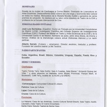 Catalogue for the 3er Festival del Monólogo Latinoamericano