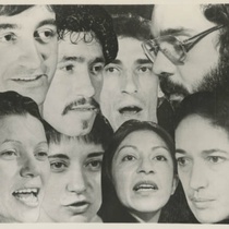 Photograph of the actors in the theatrical production, Cap-a-Pie