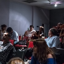 Photographs of a rehearsal, "Fango"