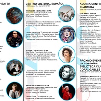 Program for the theater festival, Tercer Festival Internacional de Teatro Casandra