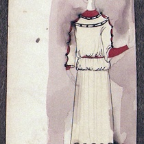 Costume Design Drawings (21-40) for the production, "Oh, la gente"