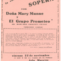 Poster for the production, "La sopera"