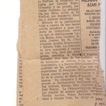 Press clipping for a graduation of Intructores de Arte (Havana,1965)