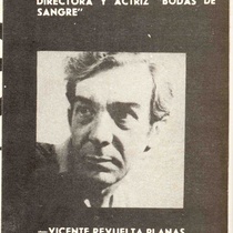 Program for the theatrical production, El travieso Jimmy, Bodas de sangre, Contigo pan y cebolla