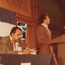 Photograph of  Iván Acosta during the CILC Congress