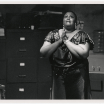 Jannis Warner (Bessie) in the theatrical production, Rita and Bessie