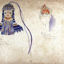 Costume design drawings for the production, Ciclo de música popular