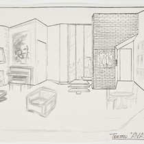 Set design of a house interior