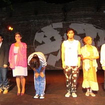 Photographs of the theatrical production, Huevos (41-60)