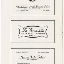 Program for the production, "Electra Garrigó" (Miami, 1978)