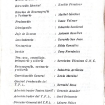 Program for the theatrical production, Recordando a Arquímides Pous