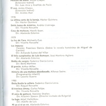 Information leaflet about the history of the "Grupo Teatro Estudio"